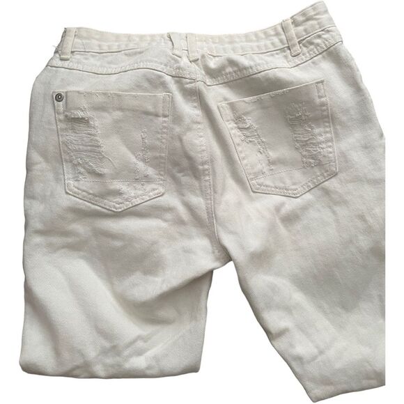 ASOS Jeans US 2 Denim High Rise Distressed Glamorous casual - Picture 5 of 8